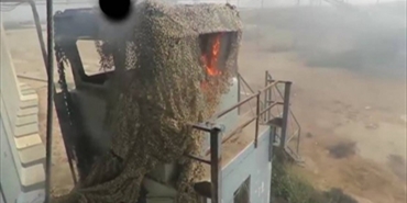 شبان يحرقون معدات للاحتلال في بيتا جنوب نابلس