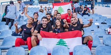 منتخب لبنان لالعاب القوى فى البطولة العربيه 22 فى تونس