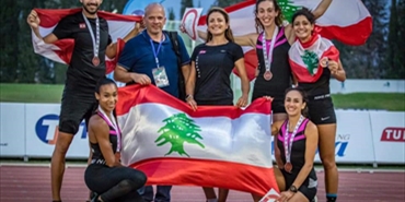 منتخب لبنان لالعاب القوى فى البطولة العربيه 22 فى تونس